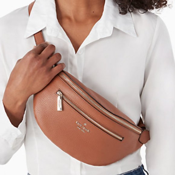 BEAUTIFUL GINGERBREAD GINGER LEATHER BELT BAG WAIST SHOULDER KATE SPADE BROWN main image 10